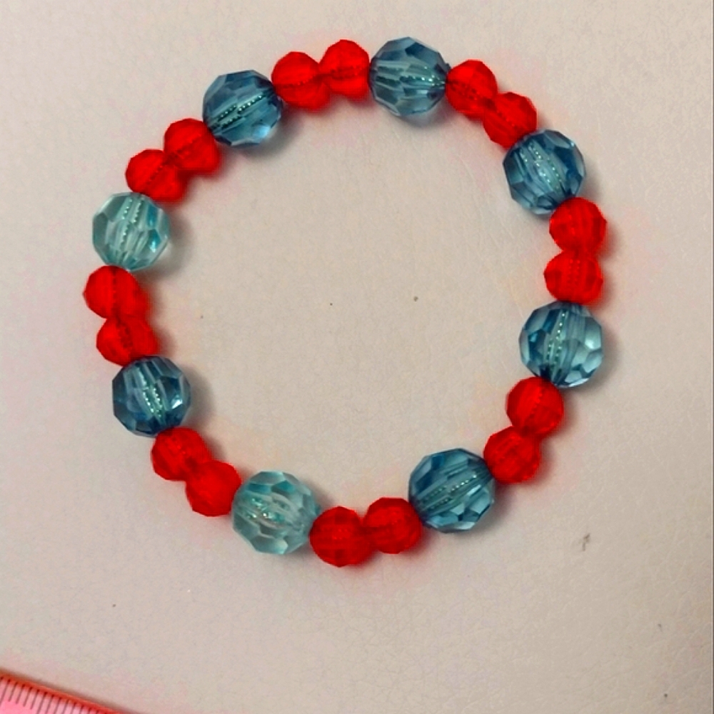 Swarovski Crystal Bead Bracelet 7"